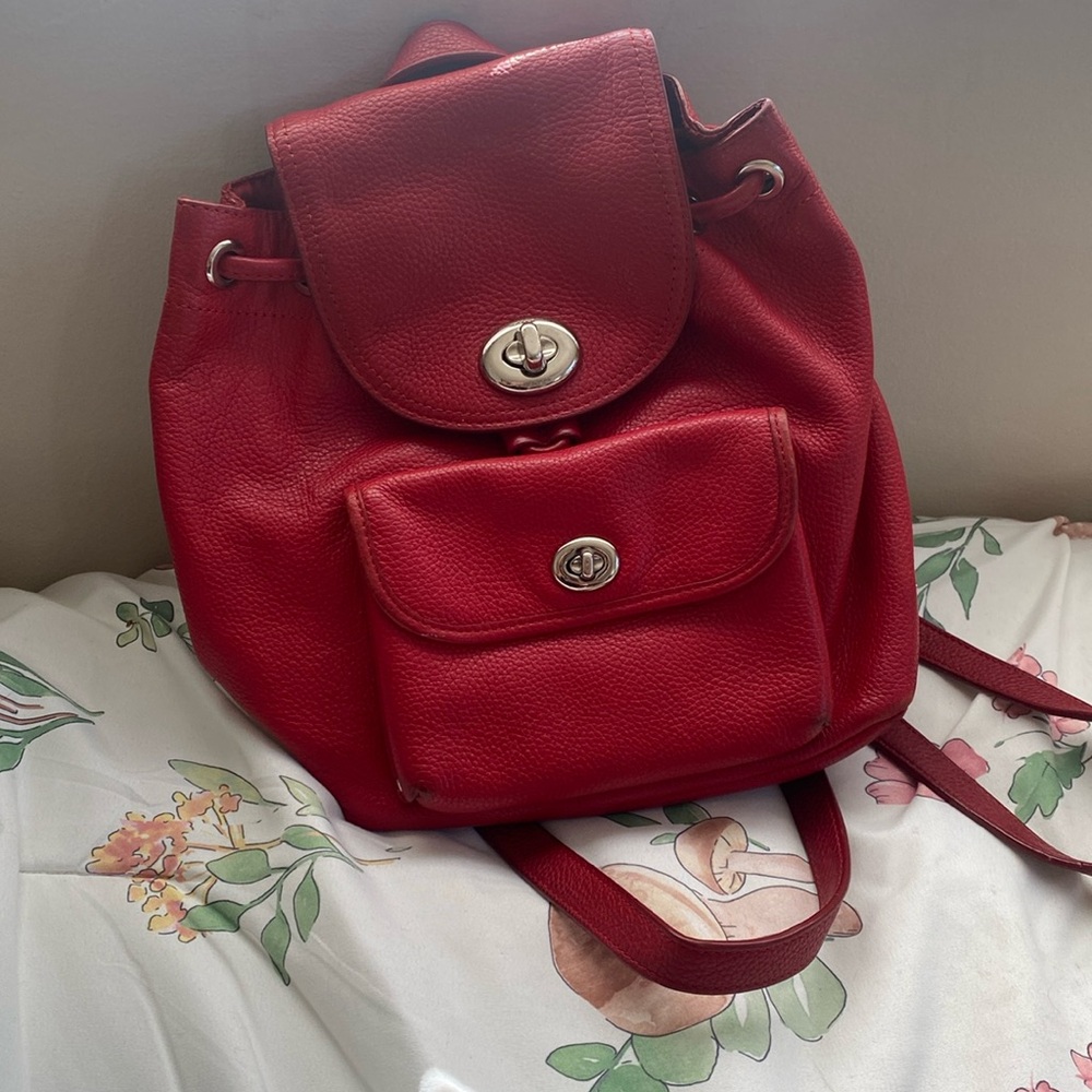 Coach Mini Billie Leather Backpack